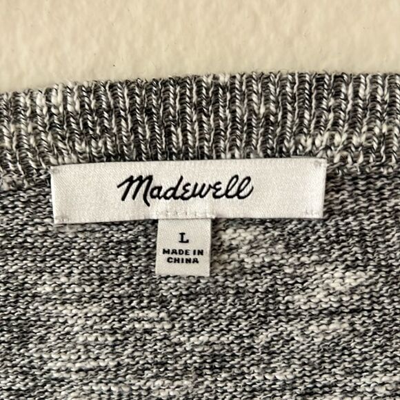 Madewell Paulson Sweater Tee in Heather Grey Size Large - Picture 5 of 7